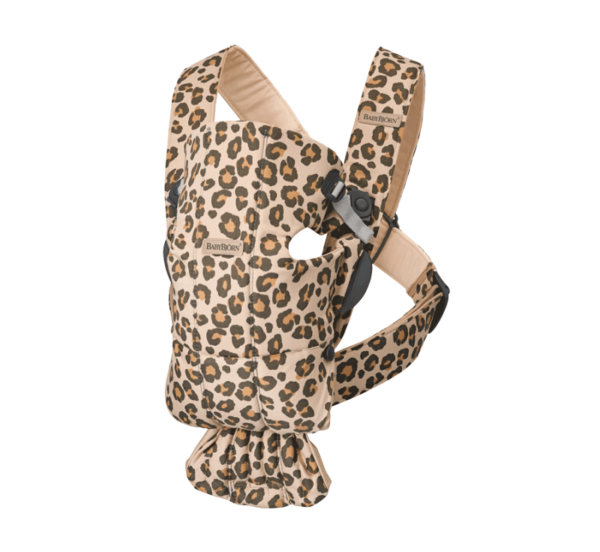 BabyBjorn-Mini-kandekott-Beige-Leopard-Cotton
