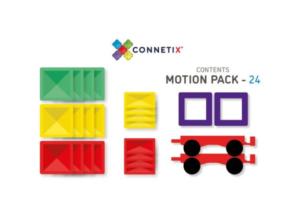 Connetix-magnetklotsid-24-Piece-Motion-Pack-osad