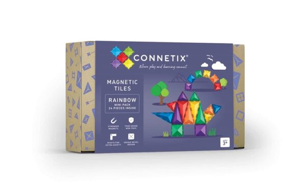 Connetix-magnetklotsid-24tk-Rainbow-Mini-Pack