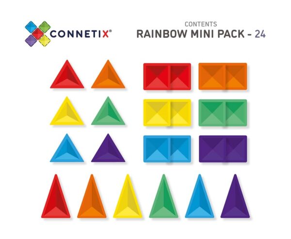 Connetix-magnetklotsid-24tk-Rainbow-Mini-Pack2