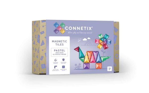 Connetix-magnetklotsid-32tk-Pastel-Mini-Pack