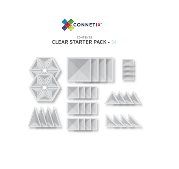 Connetix-magnetklotsid-34tk-Clear-Pack2