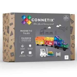 Connetix-magnetklotsid-50tk-Rainbow-Transport-Pack