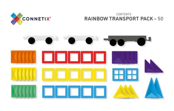 Connetix-magnetklotsid-50tk-Rainbow-Transport-Pack2