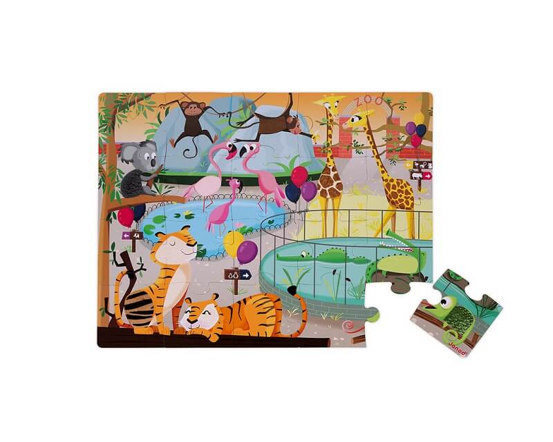 Janod-puzzle-Day-at-the-Zoo-20tk
