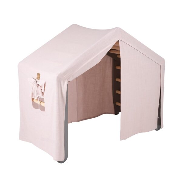 Meowbaby-Montessori-puidust-redel-suur-koos-kattega-Gray-Pink