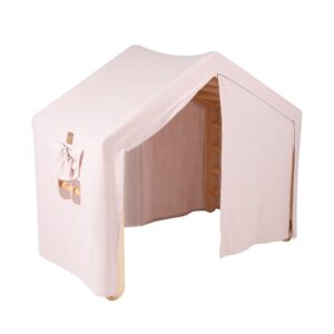 Meowbaby-Montessori-puidust-redel-suur-koos-kattega-Natural-Pink
