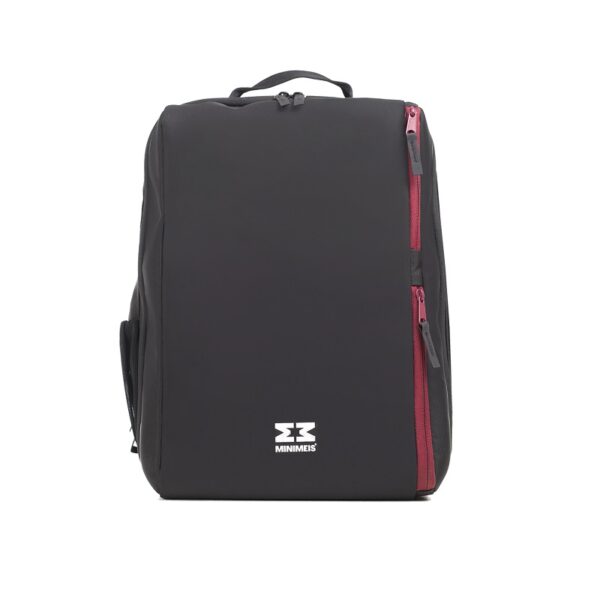 MiniMeis-backpack-Burgundy-Black-seljakott