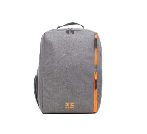 MiniMeis-backpack-Grey-Orange-seljakott-1