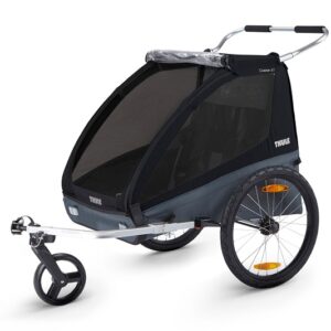 Thule-jalgrattahaagis-kahele-lapsele-Chariot-Coaster-XT-Black