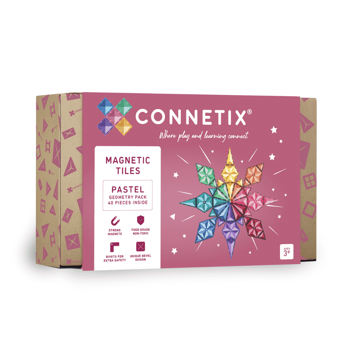connetix-magnetic-tiles-geometry-pack-40-pastel-magnetklotsid