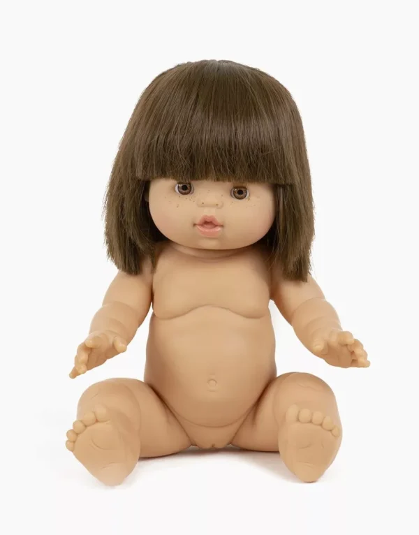 Minikane nukk Jeanne klieidi ja peapaelaga