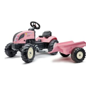 FALK-haagisega-traktor-lastele-roosa