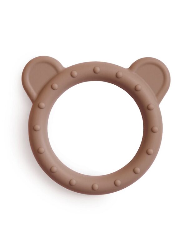 Mushie-närimisrõngas-Bear-Natural