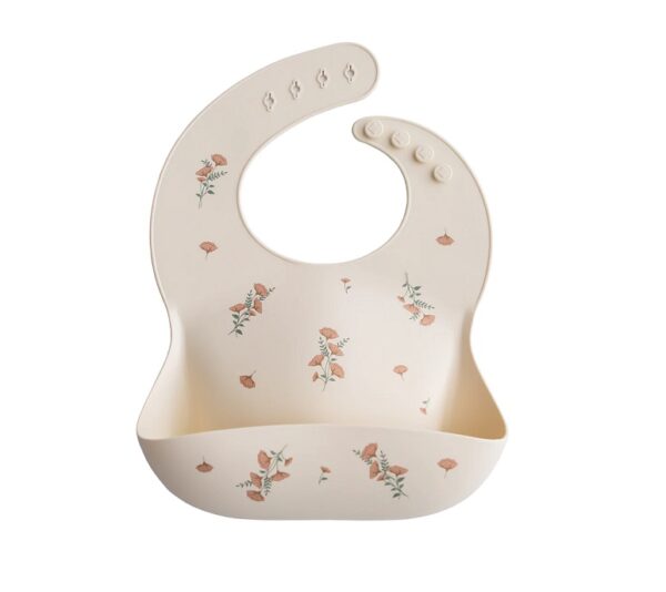 Mushie-silikoonist-pudipõll-mustriga-Pink-Flowers