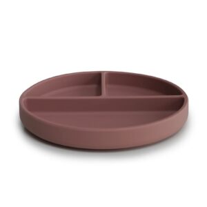 Mushie-silikoonist-taldrik-iminapaga-Cloudy-Mauve