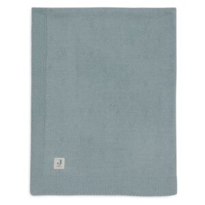 Jollein-kootud-beebitekk-75x100cm-Cosy-Knit-Sea-Green