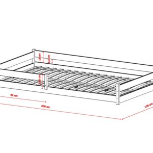 Põrandavoodi Zofia 120 x 200cm - Image 3