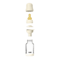 BIBS klaasist lutipudel Ivory 240 ml - Image 3