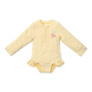 Little-Dutch-ujumistrikoo-pikkade-varrukatega-Ocean-Treasures-Yellow