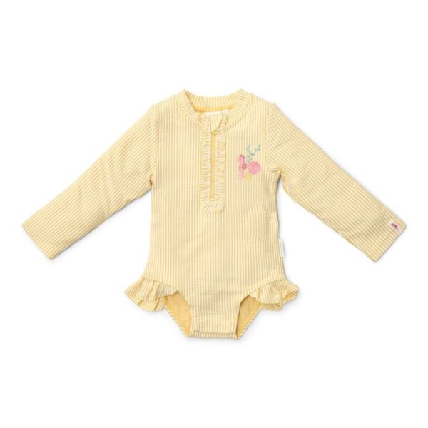 Little-Dutch-ujumistrikoo-pikkade-varrukatega-Ocean-Treasures-Yellow