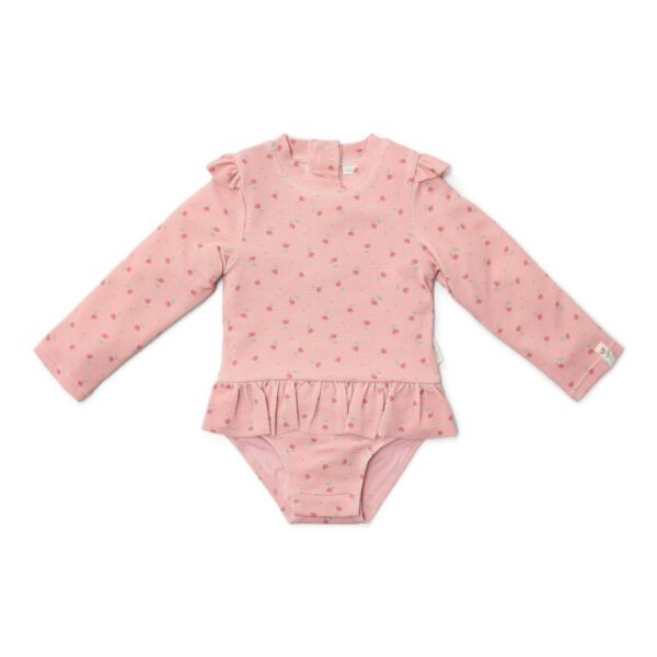 Little-Dutch-ujumistrikoo-pikkade-varrukatega-Sunny-Flowers-Pink