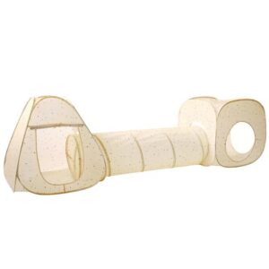 3-Sprouts-telgi-ja-tunneli-mängukomplekt-3in1-Terrazzo-Beige