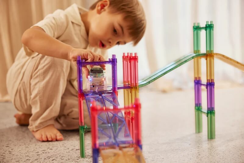 Cleverclixx-magnetklotsid-80tk-Large-Race-Track-Pastel1