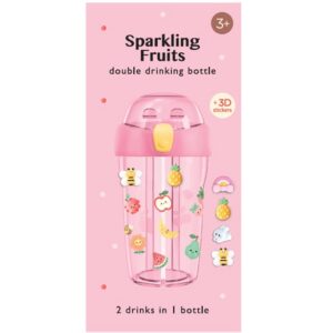 Petit-Monkey-kahe-kõrrega-joogipudel-Sparkling-fruits
