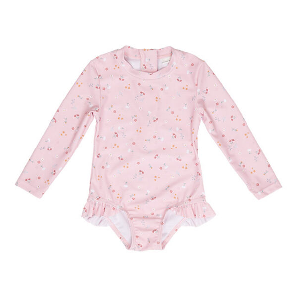 Little-Dutch-ujumistrikoo-pikkade-varrukatega-Little-Pink-Flowers