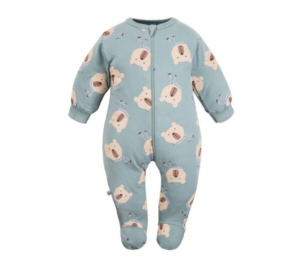 Puuvillane-kombinesoon-beebidele-Beary-Cool-sinine