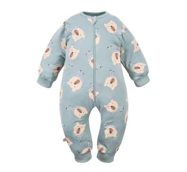 Puuvillane-kombinesoon-lastele-Beary-Cool-sinine