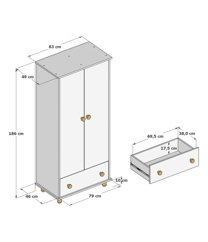 Laste-riidekapp-Lumi1