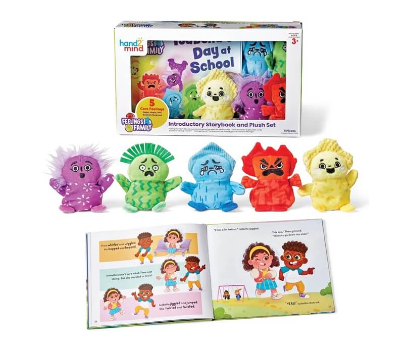 Learning-Resources-Meet-the-Feelings-Family-raamat-nukkudega