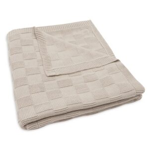 Jollein-kootud-beebitekk-100x150cm-Box-Knit-Warm-Sand