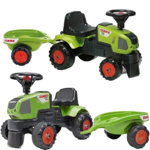 falk-baby-claas-axos-310-green-tractor-with-trailer-from-1-year
