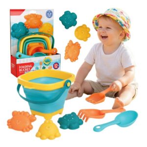 woopie-baby-folding-bucket-with-rake-spatula-and-blue-molds-set