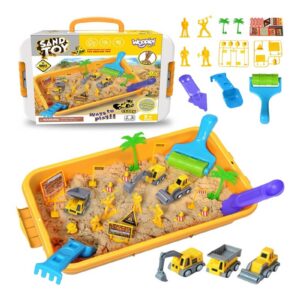 woopie-kinetic-sand-15-kg-xxl-set-construction-site-table-with-molds-and-vehicles