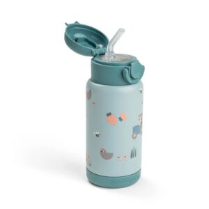 Done-by-Deer-kõrrega-termospudel-Tiny-farm-Blue-340ml
