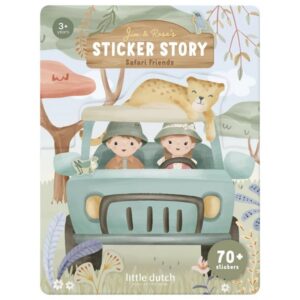 LittleDutch-kleebiste-vihik-Safari-Friends
