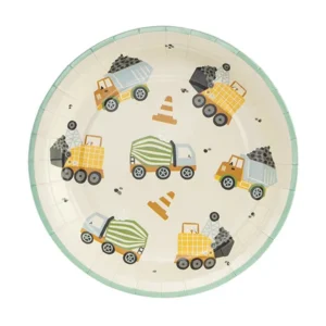 Papptaldrikud-Construction-vehicles-18cm