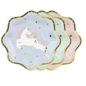 Papptaldrikud-Unicorn-18cm