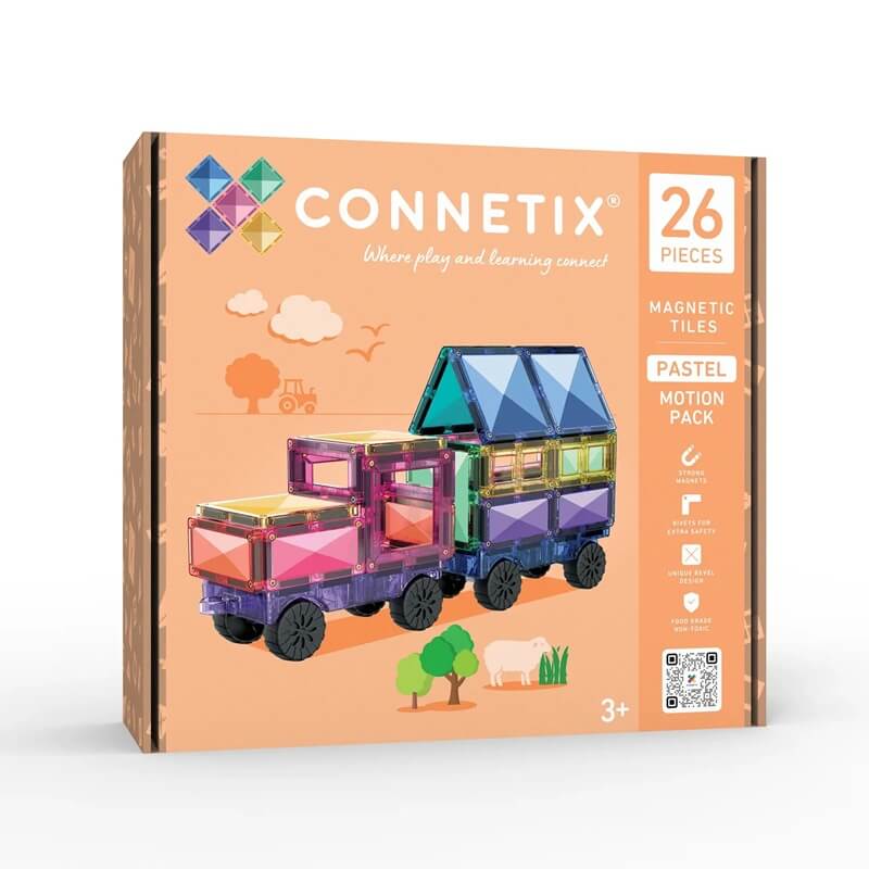 Connetix-magnetklotsid-Pastel-Motion-Pack-26tk